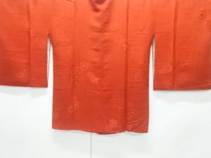 未使用品　カットワーク花模様絵羽道行コート